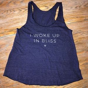 INNER FIRE /I woke up in bliss yoga tank top